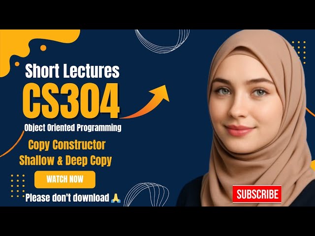 Copy Constructor in c++ | Shallow Copy & Deep Copy