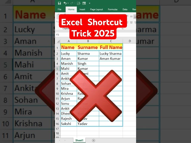🔥Excel Shortcut Tricks 2025🔥 | Excel Tips And Tricks| Advance Excel Formula And Tricks #viralvideo 💯