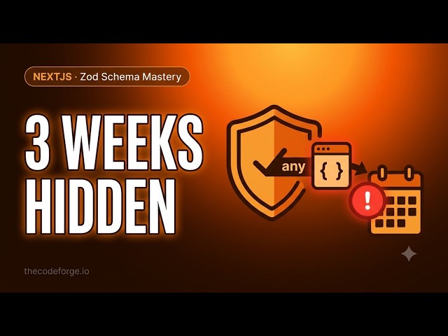 Next.js Zod Schema Mastery: Z.any() hid an API schema change