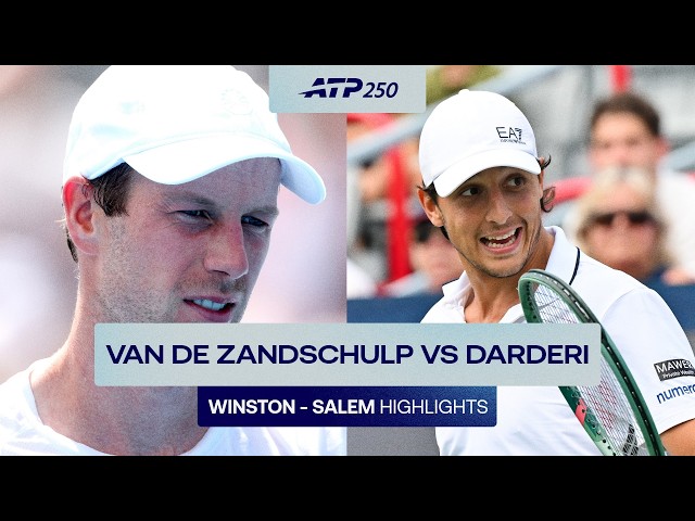 Botic van de Zandschulp vs Luciano Darderi Highlights | Winston - Salem Round 3