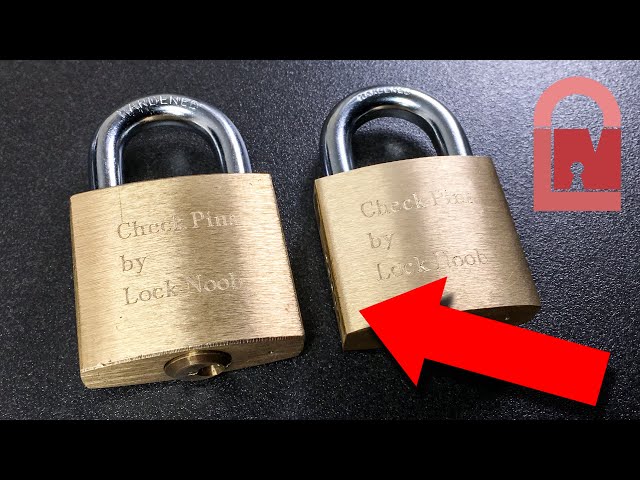 Two Custom Check Pin Padlocks Picked