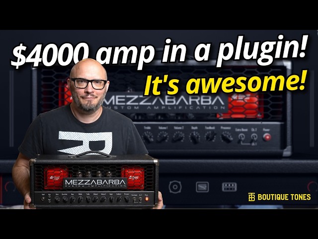 Boutique Tones' First Amp Plugin Sounds AMAZING! | Mezzabarba MZero OD Plugin Demo