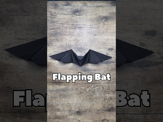 EASY ORIGAMI FLAPPING BAT TUTORIAL | HOW TO MAKE ORIGAMI FLAPPING BAT STEP BY STEP FOR HALLOWEEN