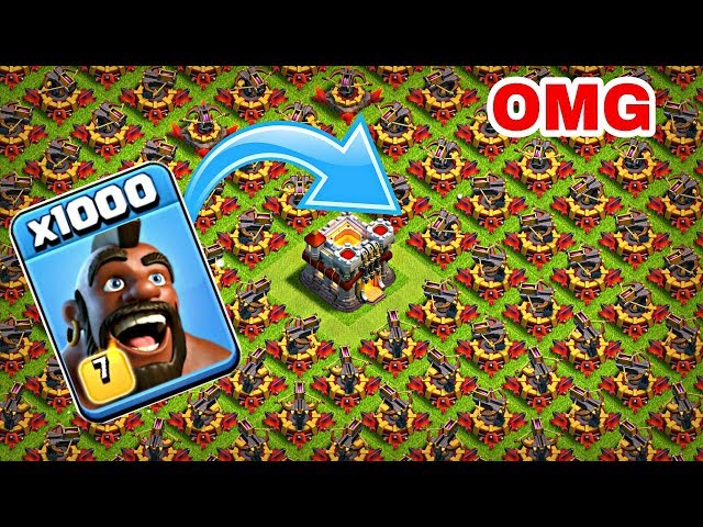 1000 Max Hog Rider VS 500 Max X-Bow Attack GamePlay | coc private server