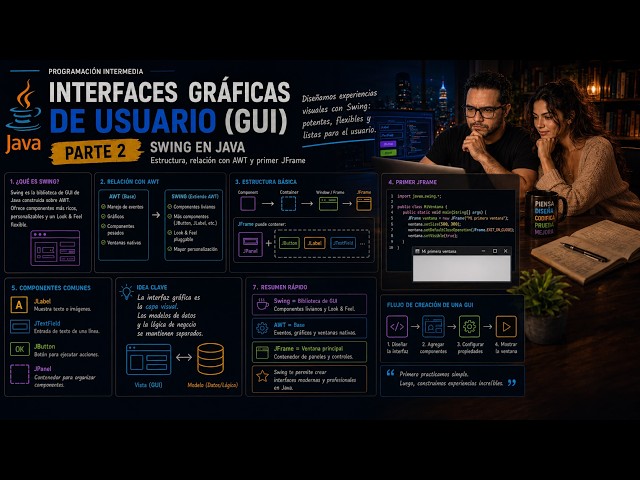 POO GUI: Parte 2,  SWING y AWT estudiemos componentes y contenedores