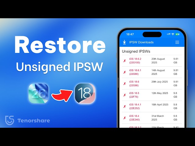 How to Restore Unsigned IPSW on iPhone Downgrade iOS with SHSH Blobs (Step-by-Step)
