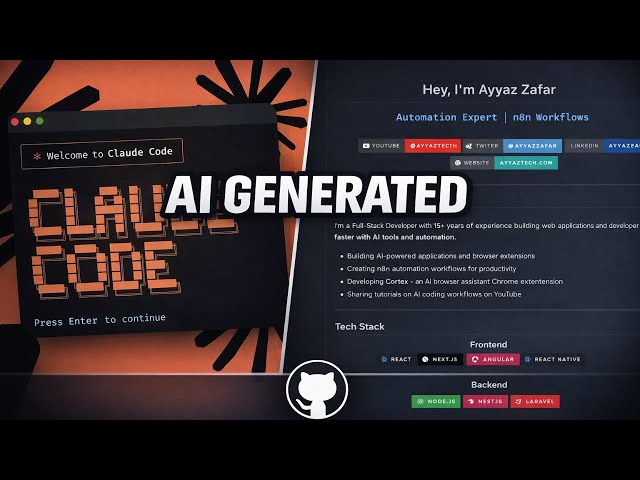 Build a Stunning GitHub Profile with AI (Claude Code Tutorial)
