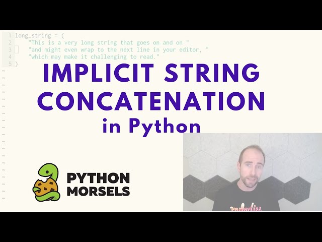 Implicit string concatenation in Python