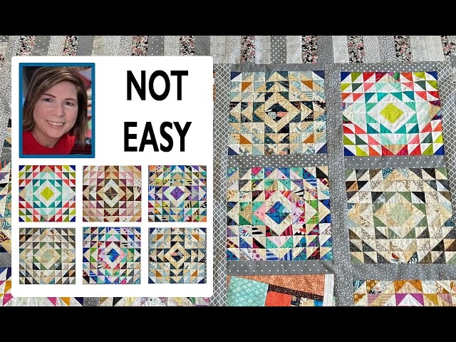 🧵 TINY HST QUILT 🧵 640 HSTs ❓ | MINI CHARM PACKS (2.5" squares)  ❤️ ⭐️ ✅  START TO FINISH❤️ ⭐️ ✅