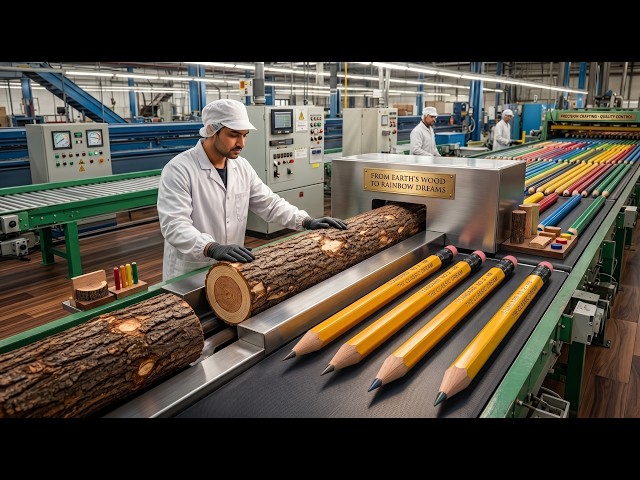 How Millions of Pencils Are Made | The Complete Factory Process