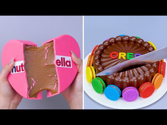 🤍Brilliant White And Dark Chocolate Cake Decorating IdeasYummy Cake Decorating IdeasLili Yummy✨