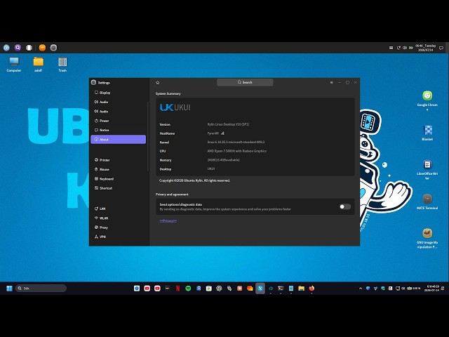 Ubuntu 26.04 and UKUI - How to Install UKUI desktop via Ubuntu and Windows - KYLIN - Linux - 2026