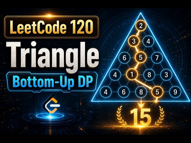 LeetCode 120: Triangle in less than 5 minutes | Dynamic Programming
