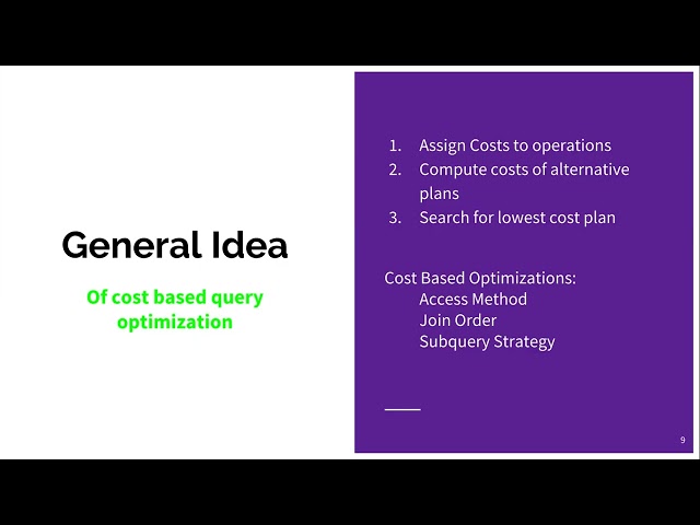 Advanced MySQL Query Optimization