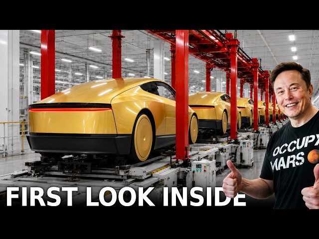 Tesla Cybercab Assembly Line First Look SHOCKING Auto Industry!