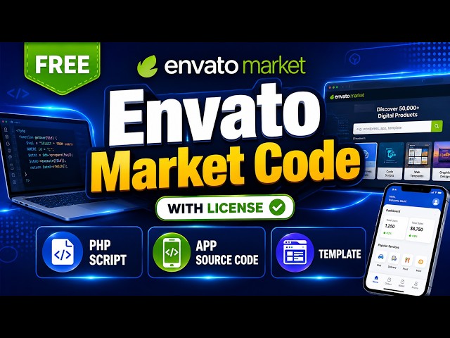 Envato Market Code Free Download | App Source Code, PHP Scripts, WordPress Themes & Plugins – Free