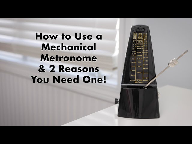 How to use a Mechanical Metronome featuring the Amazon Veteto Mechanical Metronome