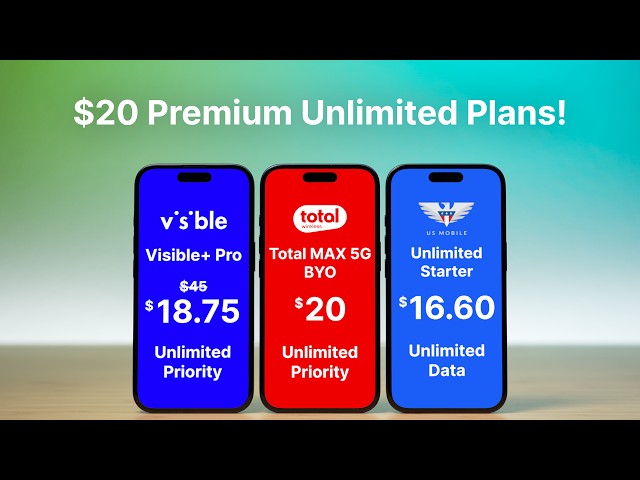 $20 Unlimited Premium Data Plans Are HERE!