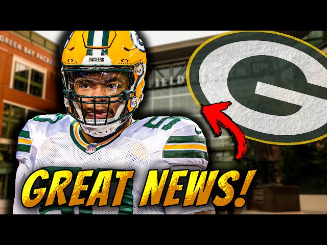 The Green Bay Packers Got a DOUBLE DOSE of Great News Ahead of Packers vs Bears!!!