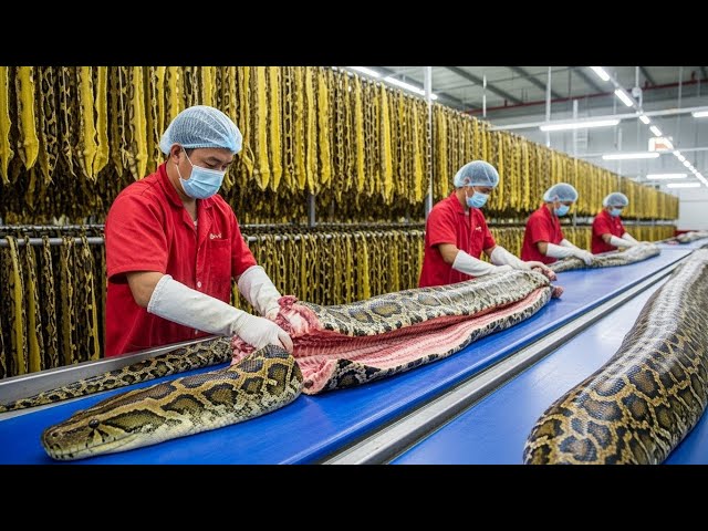 Inside the Snake-Leather Factory: Turning Snake Skin into a Luxury Jacket (Full Process)