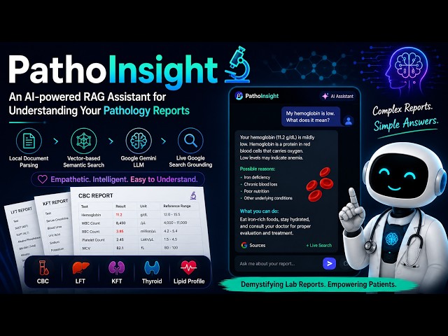PathoInsight | AI-Powered RAG Bot for Pathology Reports | Project Explaination |  Anshul Wycliffe