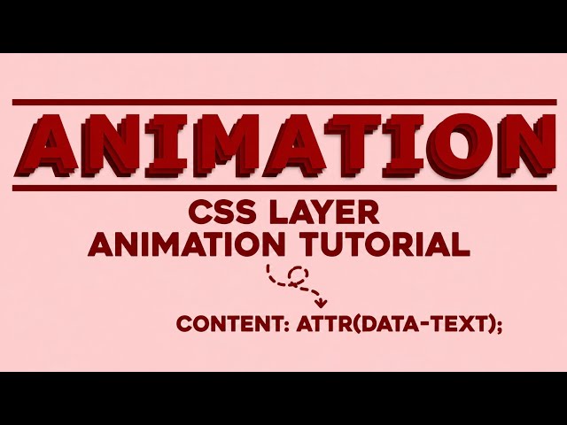 How to create css text layer animation effect. CSS layer animation make by CSS & HTML.