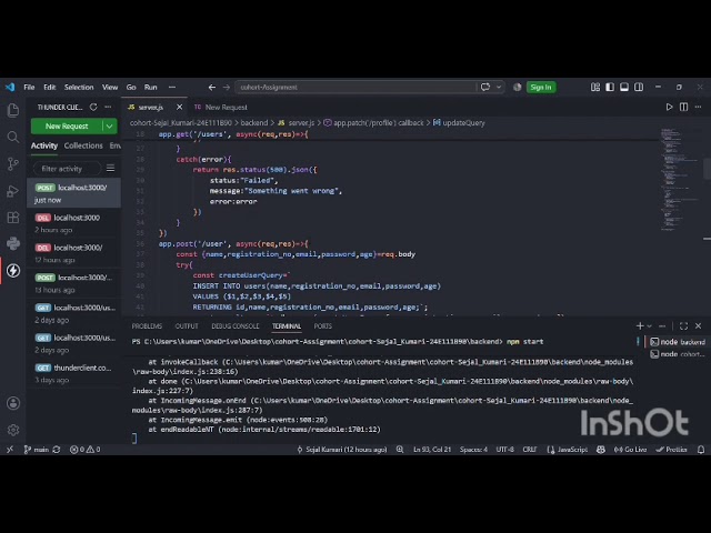 STUDENT REGISTRATION SYSTEM- FULL STACK WEB DEVELOPMENT PROJECT 
