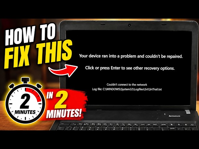 How to Fix “Your Device Ran Into a Problem and Couldn’t Be Repaired” | Windows Automatic Repair