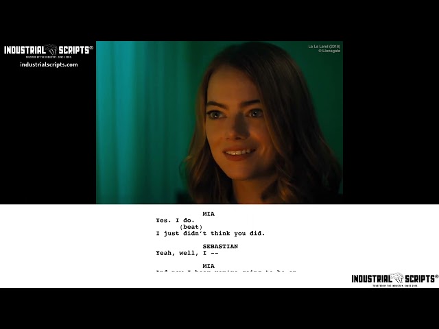 Classic Movie Scenes: LA LA LAND (2016) // Argument // Script-to-Screen