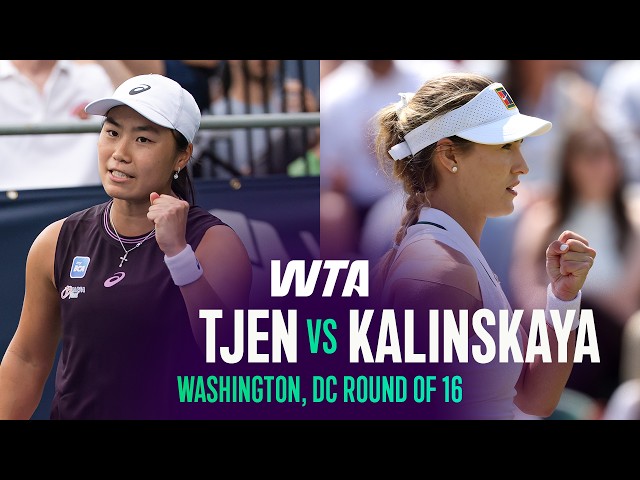 Janice Tjen vs. Anna Kalinskaya | 2026 Washington, DC Round of 16 | WTA Match Highlights