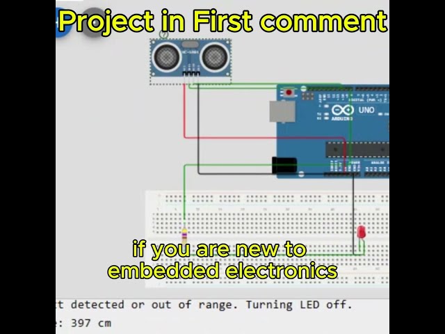 ONLINE SIMULATION!!! Arduino Ultrasonic Sensor
