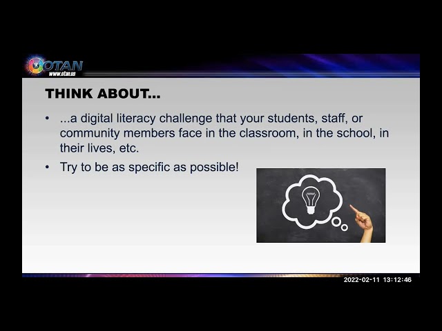 OTAN Tech Talk - Acquiring Digital Literacy Skills