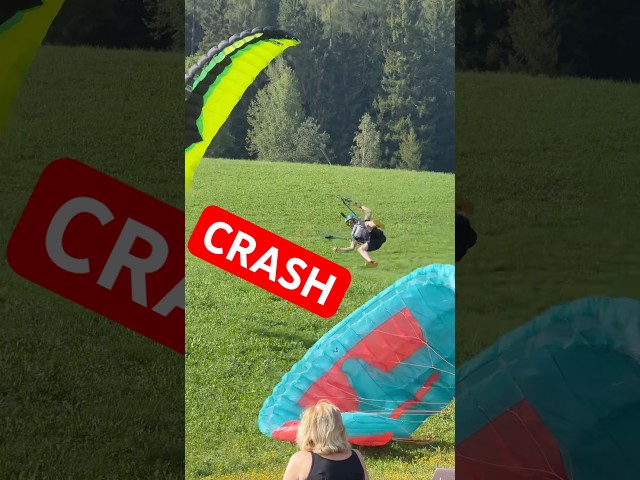 He crashed with style😂😎