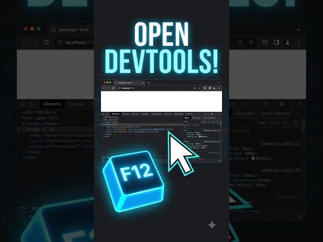 Open Chrome DevTools Instantly With This Shortcut ⚡ #shorts