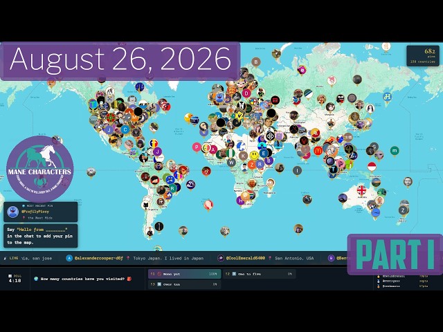🌍 Hello From Around the World — Say Hi From Wherever You're Watching! | August 26, 2026 · Part I