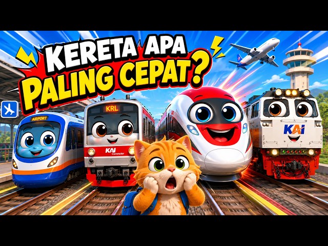 🎶 Fun Children's Train Song | High-Speed Trains & Commuter Lines Are Super Fun! 🚆