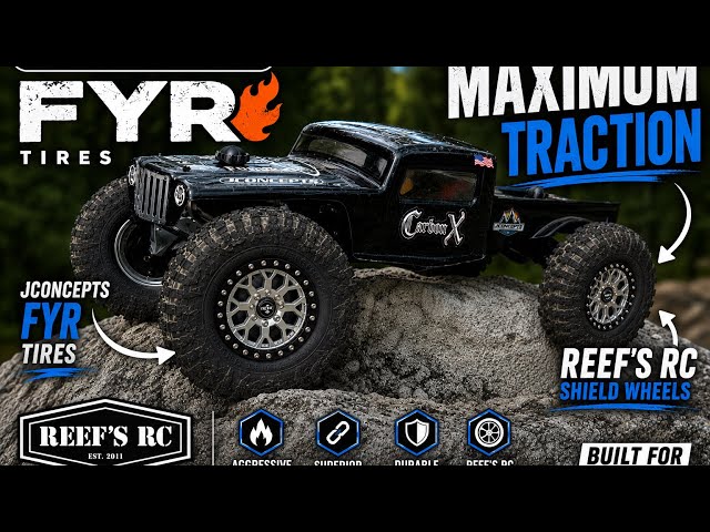 oh WOW, JConcepts FYR  Tires and REEFS RC Shield 2.2's are AWESOME