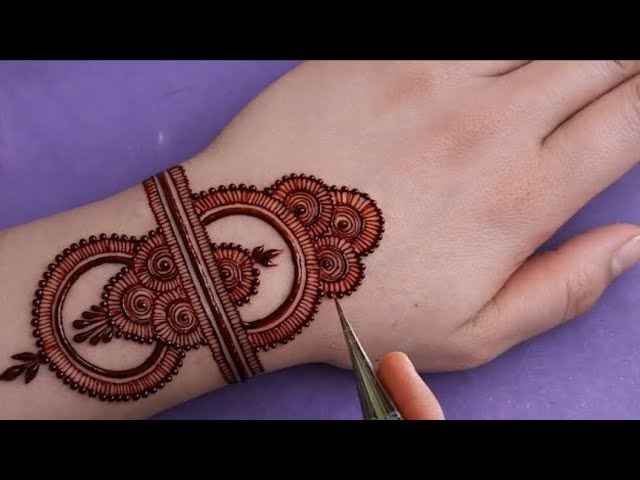 Eid special latest Henna Design for FrontHand | Easy and Simple Mehndi Designtutorial Eid Mehndi