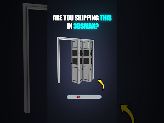fully explained  guide to Build a Smart Folding Door  in 3ds Max