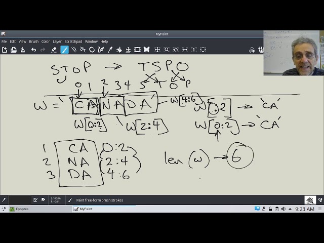 CS1 Lesson 16 - Slicing example: Shuffle word
