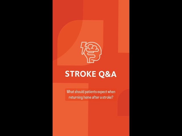 Returning home from a stroke