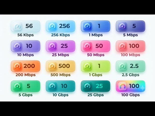 Every Internet Speed Level Explained: From 56 Kbps to 100 Gbps!