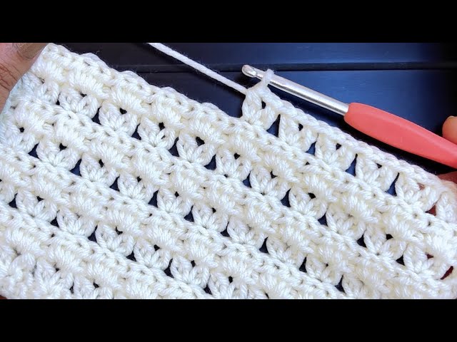 🙋‍♀️My grandmother taught me this beautiful stitch! A very easy and beautiful crochet pattern