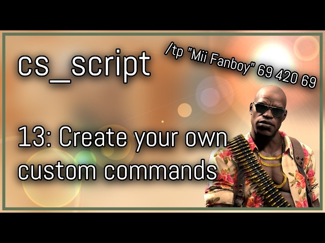 [CS2] cs_script Javascript Tutorial Series | Create custom commands using RegisterCheatCommand #13