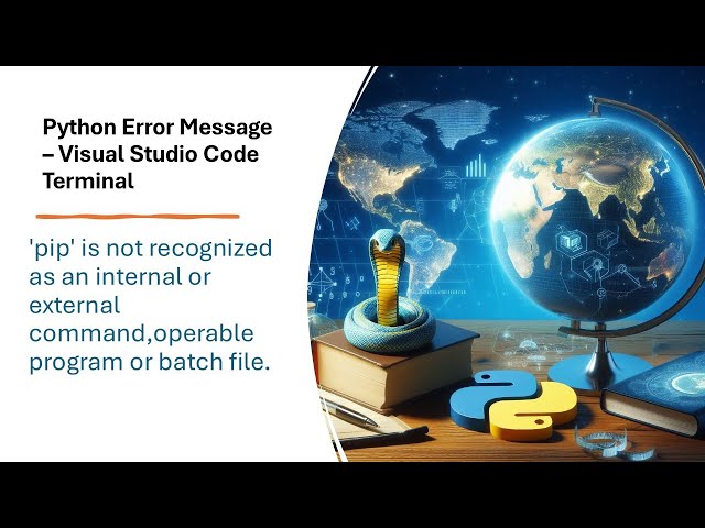 SOLVED: 'pip' is not recognized as an internal or external command - Visual Studio Code-Terminal-cmd