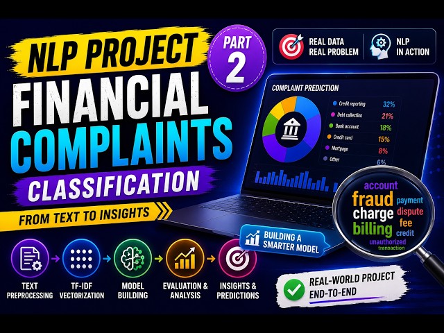 NLP Project Part 2 | Financial Complaint Classification with Machine Learning| Python Implementation
