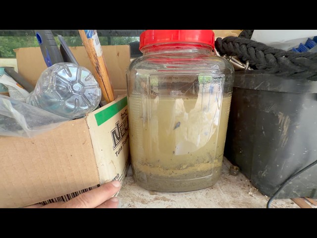 Experiment (and I’m drinking that water... yuck)