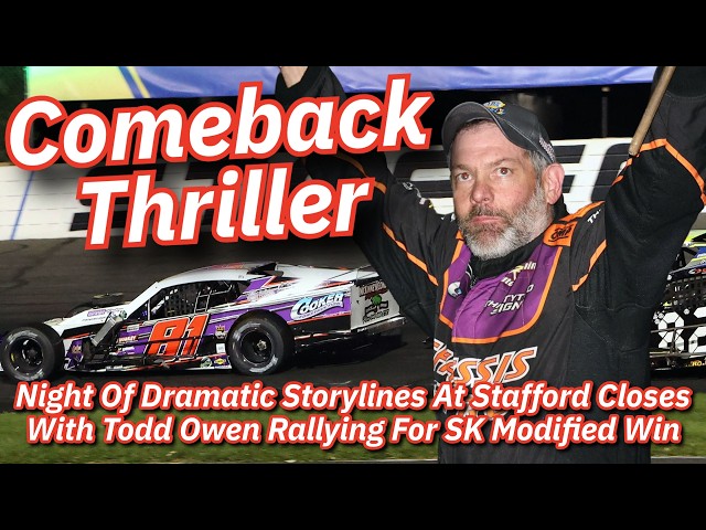 Comeback Thriller - Night Of Drama At Stafford Closes With Todd Owen Winning SK Mod Feature