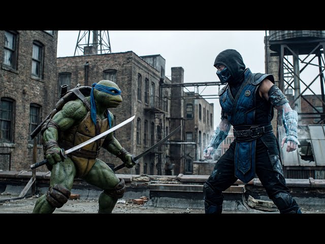 Sub Zero vs Leonardo | Ice and Steel