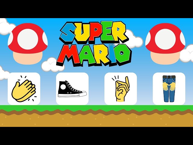 🍄Super Mario Theme! 🍄  EASY Body Percussion Play Along | Kindergarten and Preschool